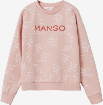MANGO KIDS Sweatshirt 'Mangolo' in Pink: front