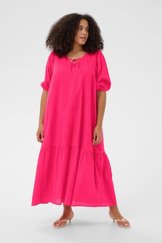 Robe 'KCThea' KAFFE CURVE en rouge : devant