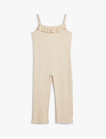 Koton Dungarees in Beige: front