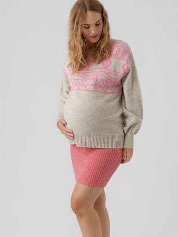 MAMALICIOUS Sweater in Grey: front