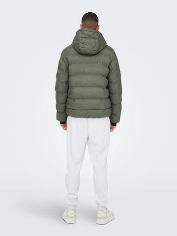 Giacca invernale 'ONSUNION' di Only & Sons in grigio