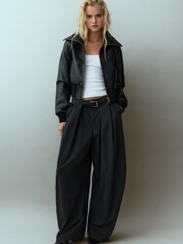 Veste mi-saison Pull&Bear en noir