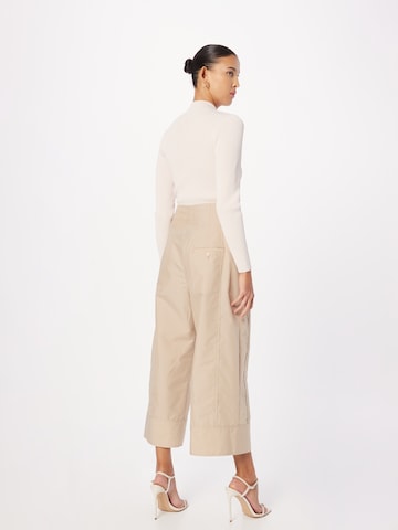 3.1 Phillip Lim Wide leg Pleat-front trousers in Green