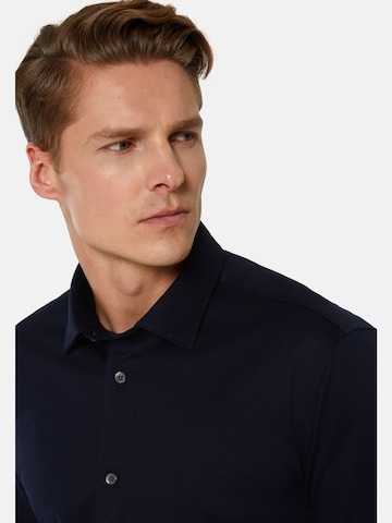 Boggi Milano Slim fit Zakelijk overhemd in Blauw