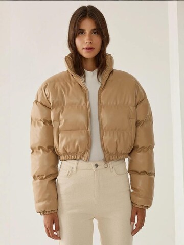 Hiccup Winterjacke in Beige: Vorderseite