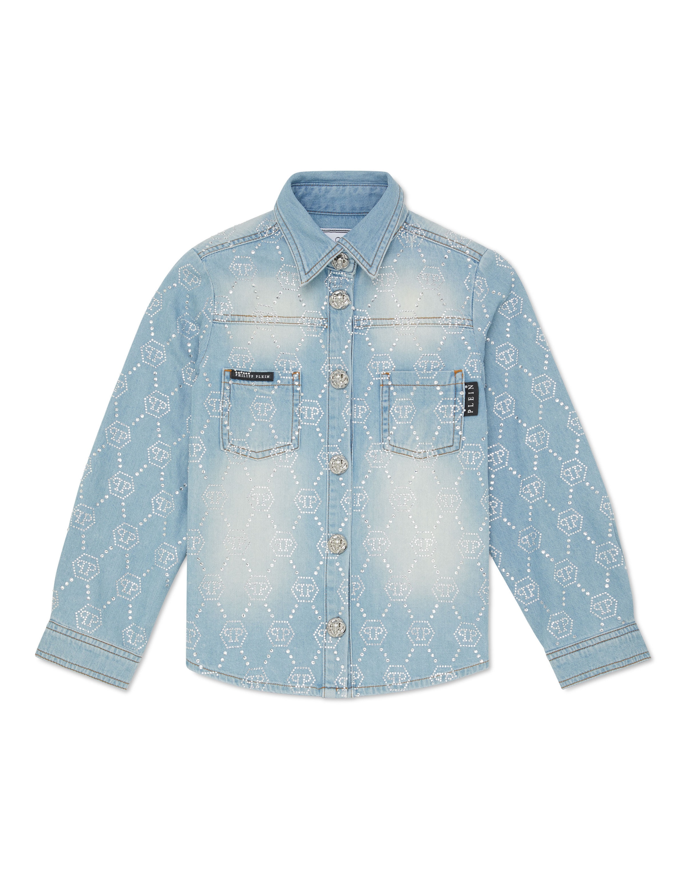 Chemisier Philipp Plein en bleu : devant
