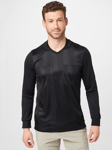 melns ADIDAS PERFORMANCE Sportiska stila krekls 'REFEREE': no priekšpuses