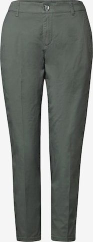 STREET ONE Плиссированные брюки в Зеленый: спереди