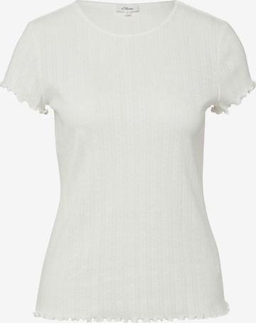 T-shirt s.Oliver en beige : devant