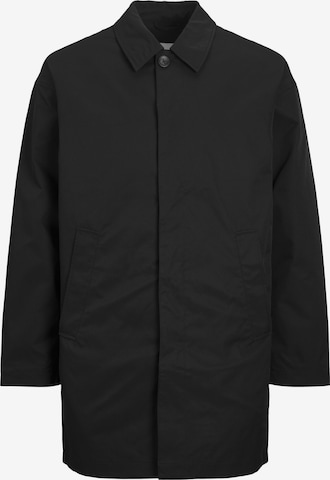 JACK & JONES Between-Seasons Coat 'Crease' in Black: front