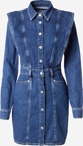 KARL LAGERFELD JEANS Skjortklänning i blå: framsida