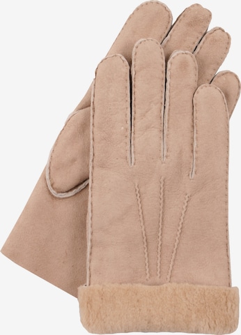 Gretchen Full Finger Gloves in Brown: front