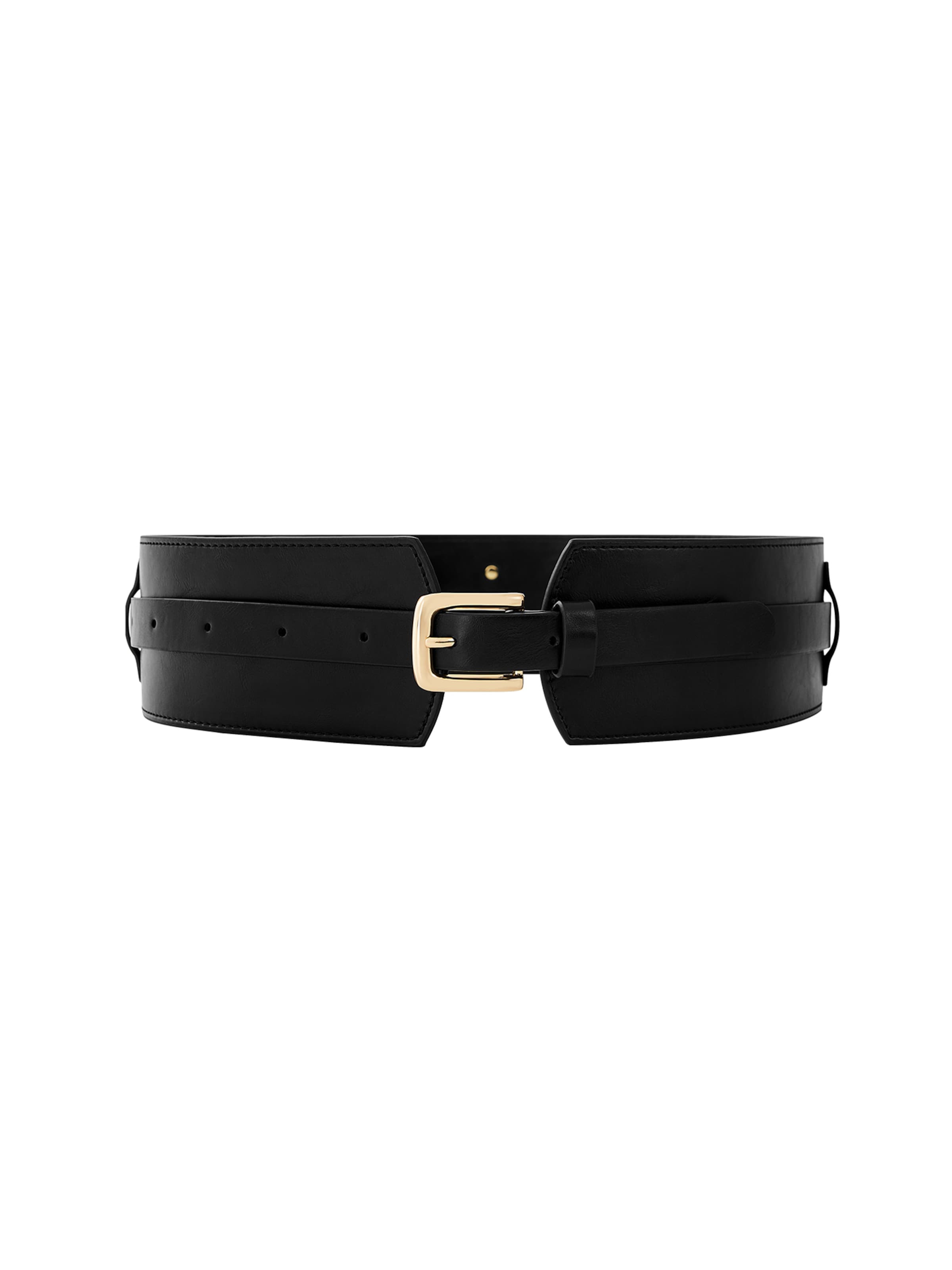 Victoria Hyde Belt in Black: front