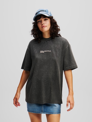 KARL LAGERFELD JEANS T-Shirt in Schwarz: Vorderseite