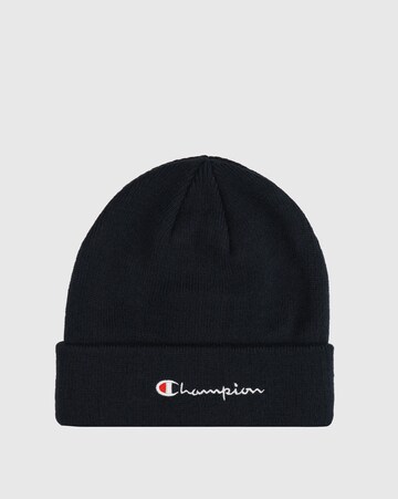 Champion Authentic Athletic Apparel Beanie in Blue: front