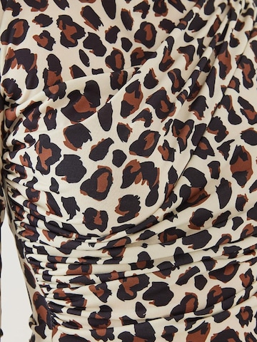 T-shirt Bianco Lucci en marron