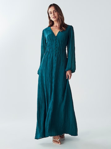 Willa Dress 'Palamino' in Green: front