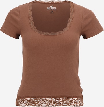 HOLLISTER T-Shirt in Braun: Vorderseite