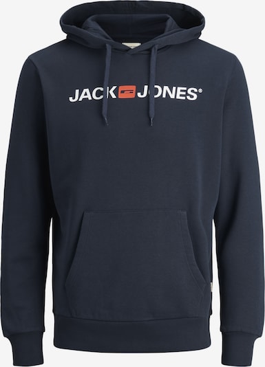 JACK & JONES Sweater majica 'Marco Bowie' u noćno plava / svijetlo crvena / prljavo bijela, Pregled proizvoda