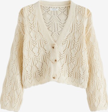 Next Strickjacke in Weiß: Vorderseite