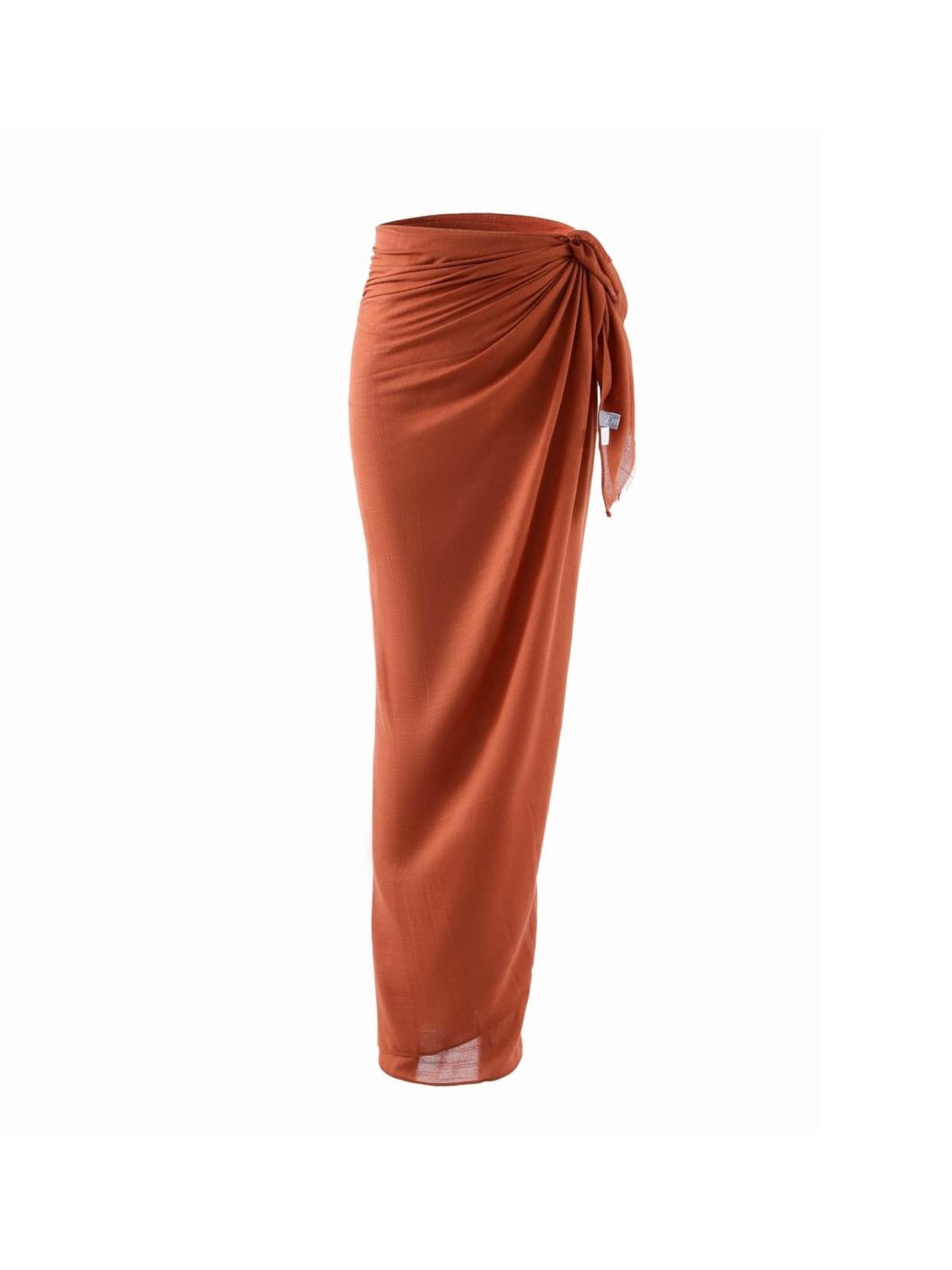 Emilie collection - Toalla de playa 'Pareo sarong viscose' en marrón: frente