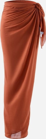 Emilie collection - Toalla de playa 'Pareo sarong viscose' en marrón: frente
