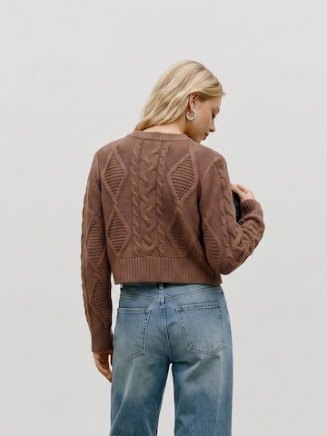 VERO MODA Trui 'CHER' in Bruin