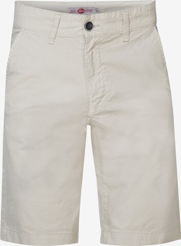 Petrol Industries Regular Chino Pants in White: front