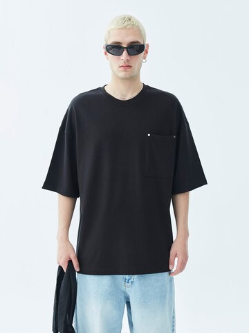 T-Shirt 'Galena Park' VAMOS CLO en noir : devant