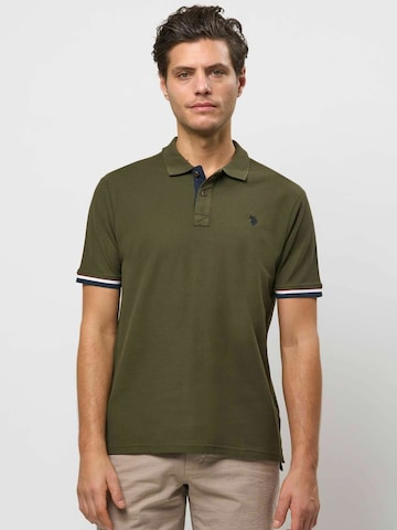 U.S. POLO ASSN. Regular Fit Paita ' UMMeo ' värissä vihreä