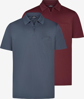 Ragman Shirt 'Basic' in Blue: front