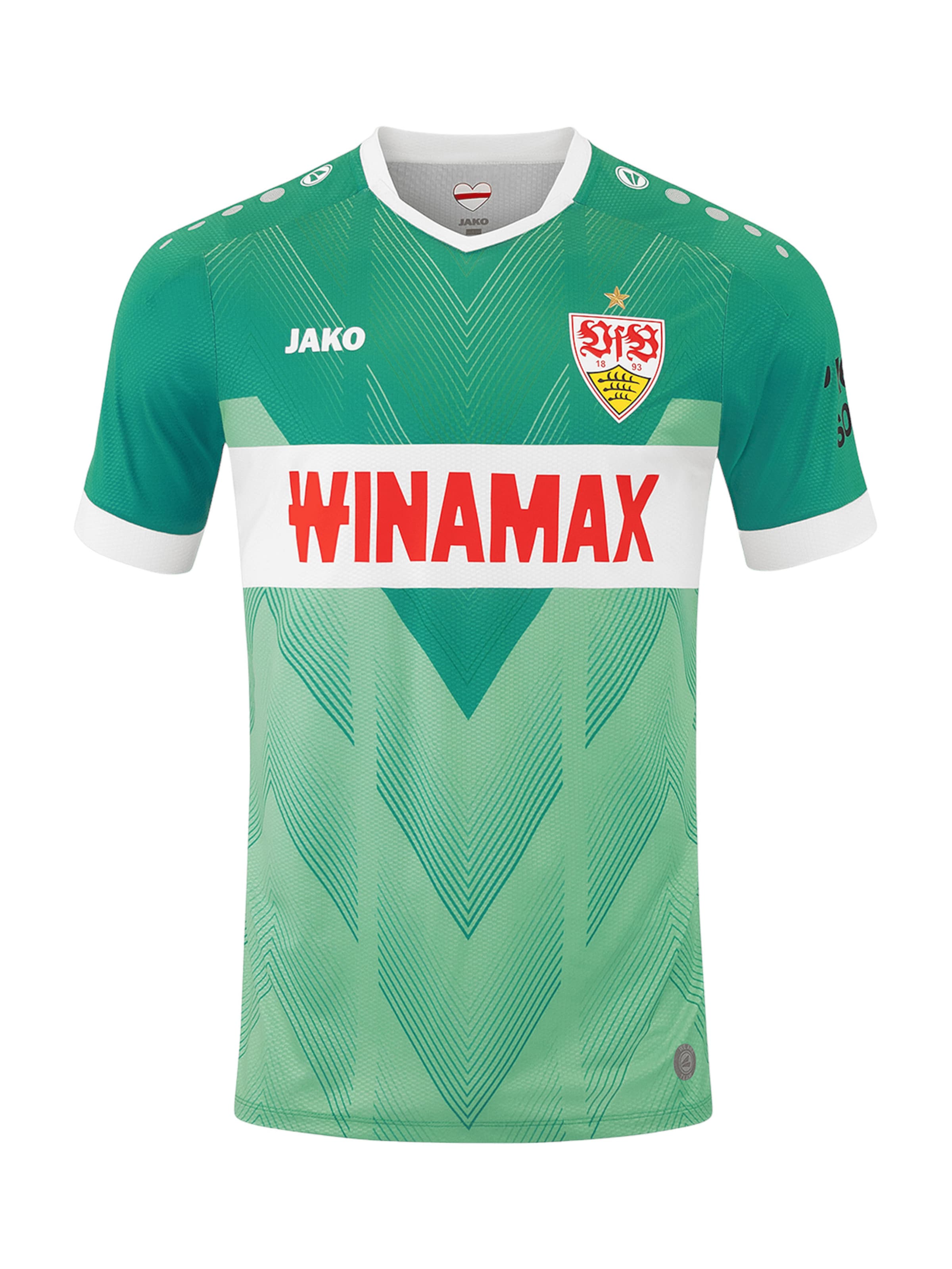 JAKO Trikot 'VfB Stuttgart 2024/2025' in Grün: Vorderseite