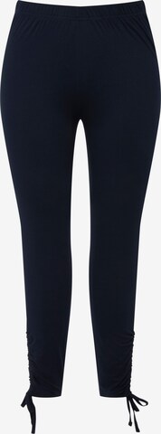 Ulla Popken Slimfit Broek in Blauw: voorkant