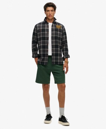 Superdry Regular Trousers 'Essential' in Green