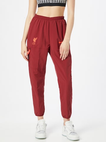 NIKE Tapered Workout Pants 'Liverpool FC' in Red: front