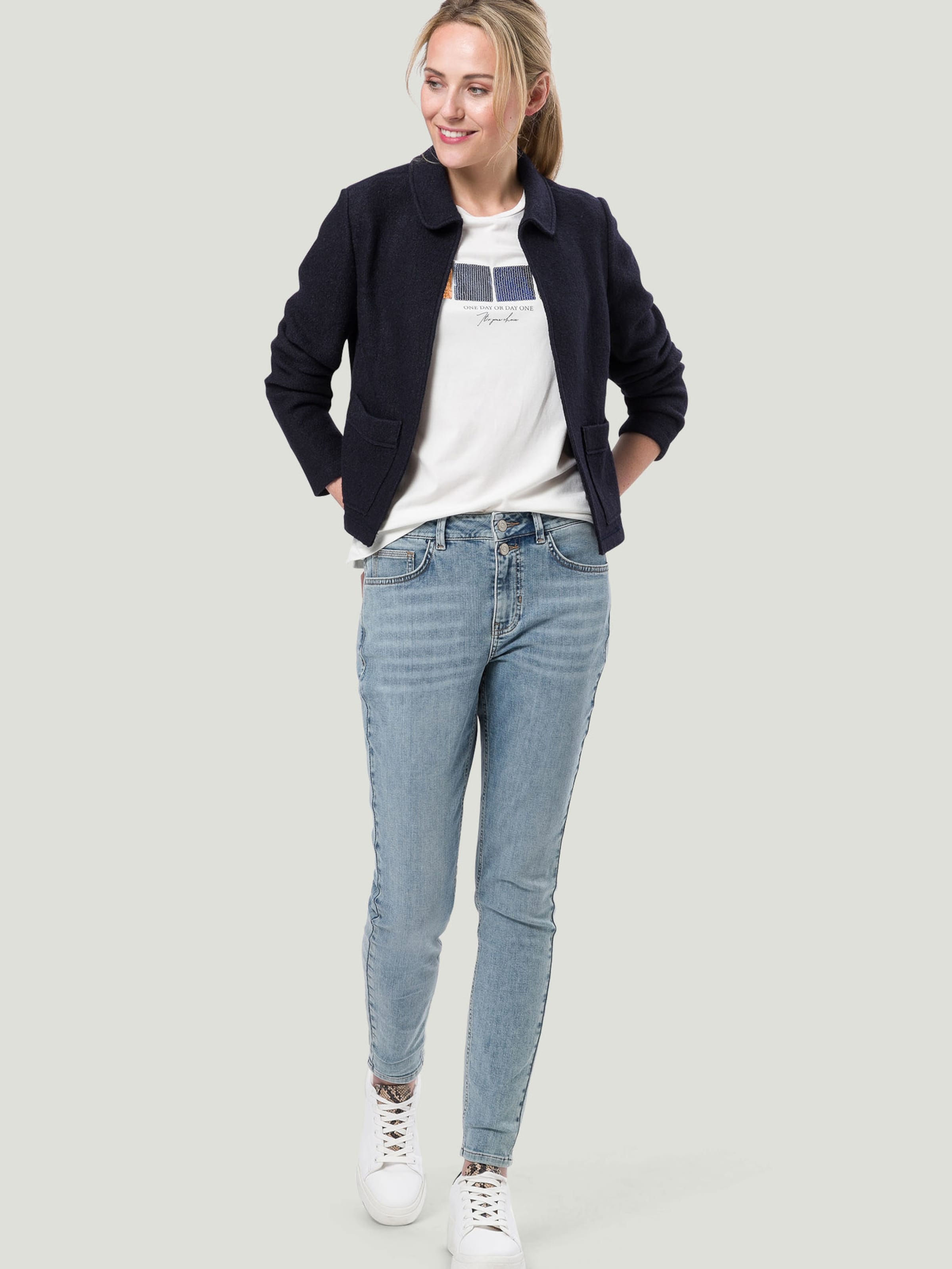Frauen Jeans zero Jeans Skinny Fit 30 Inch in Blau - UT87998