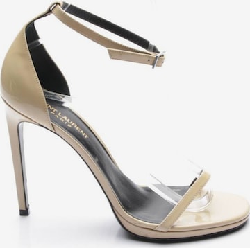 Saint Laurent Sandals & High-Heeled Sandals in 39,5 in White: front