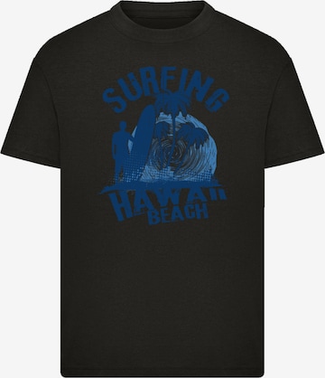 F4NT4STIC T-Shirt 'Hawaii Surf Beach Summer' in Schwarz: Vorderseite