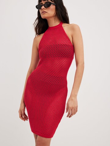 NA-KD Beach Dress in Red: front