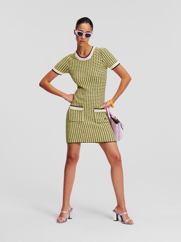 Karl Lagerfeld Knit dress in Yellow