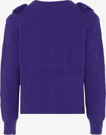 faina Knit cardigan in Purple