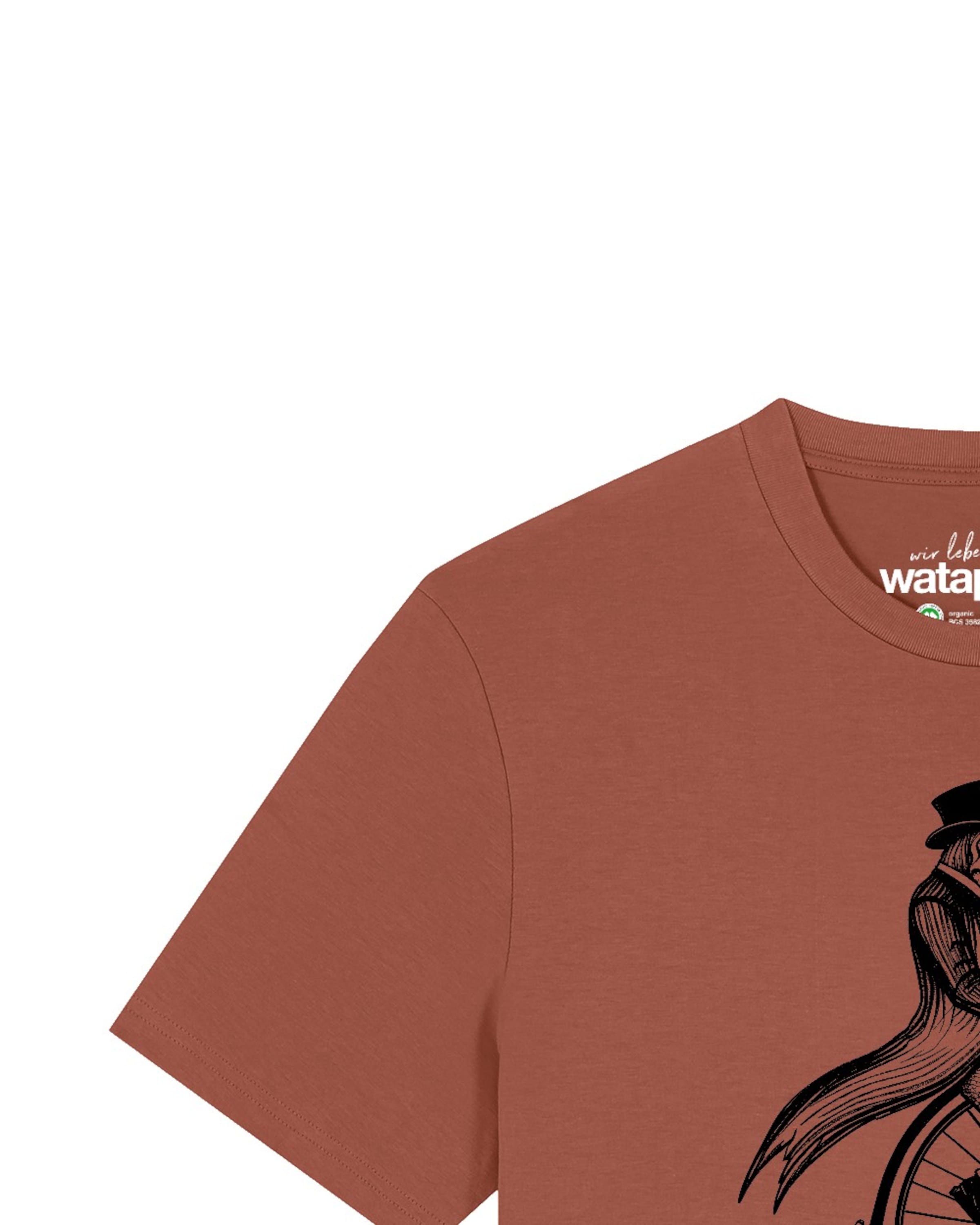 T-Shirt 'T-Rex Auf Fahrrad' Watapparel en rouge