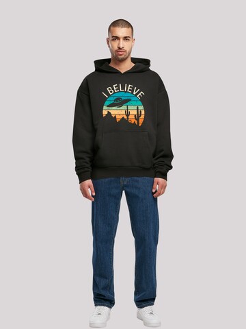 F4NT4STIC Sweatshirt 'I Believe UFO' in Black