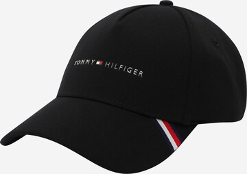 TOMMY HILFIGER Hætte i sort: forside