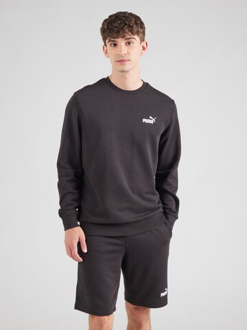 Felpa sportiva 'Essentials No. 1' di PUMA in nero: frontale