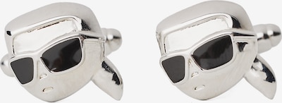 Karl Lagerfeld Копчета за маншети 'Ikonik' в черно / сребърно, Преглед на продукта