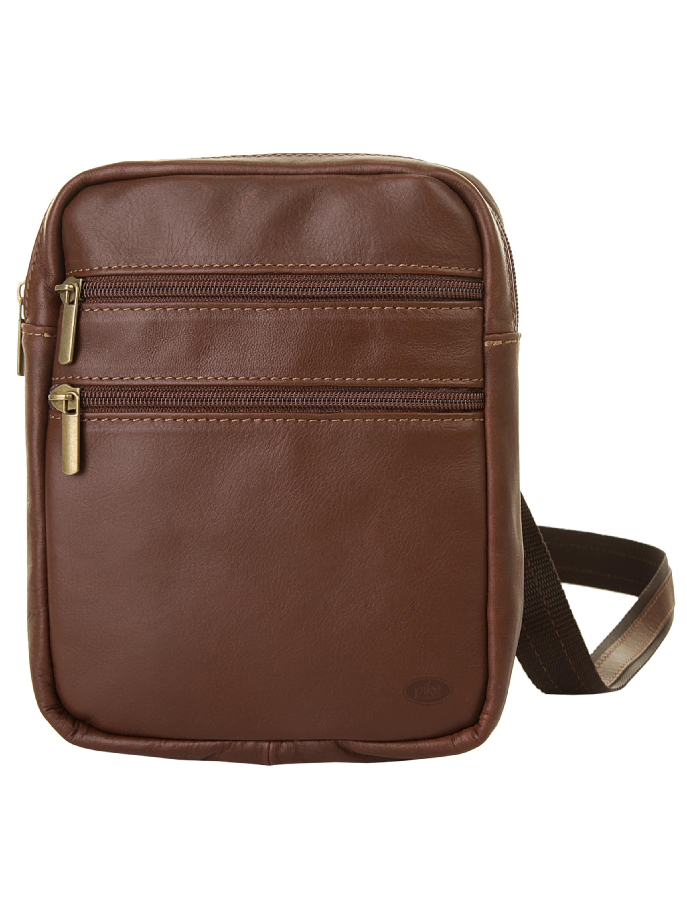 Sac à bandoulière piké en marron : devant