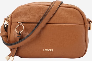 L.CREDI Crossbody Bag 'Maite' in Brown: front