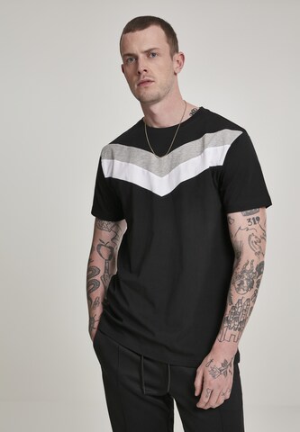 Urban Classics Regular fit Shirt 'Arrow' in Zwart: voorkant