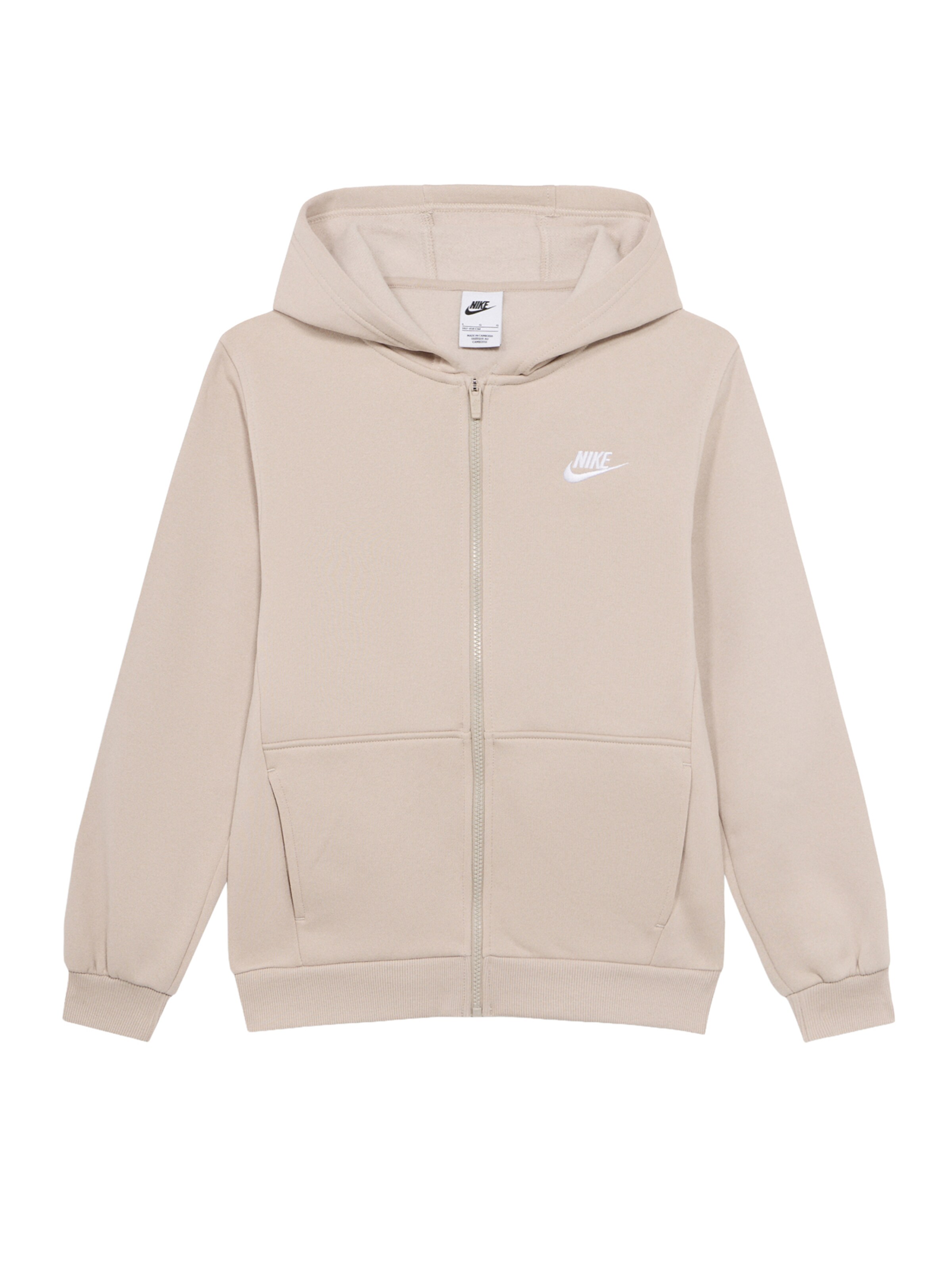 Nike Sportswear Sweatvest 'CLUB FLC' in Beige: voorkant